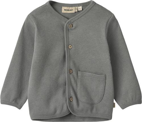 Se Wheat Sweat Cardigan Toto Str 68/6m - Stormy Blue Sweatshirts Bomuld hos Magasin ved Magasin