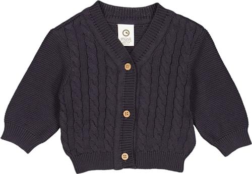 Se Müsli by Green Cotton Knit Cable Cardigan Baby Str 92 - Mystery Blue Cardigans Bomuld hos Magasin ved Magasin