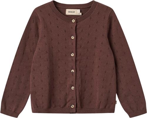 Se Wheat Strik Cardigan Maia Str 116 cm / 6 år - Lilla Toppe Bomuld hos Magasin ved Magasin