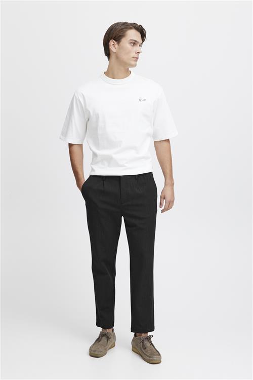 Casual Friday Cfmarc Performance Pants With Pleat Mand Dark Grey Melange Habitbukser Relaxed Fit Str 31/32 - hos Magasin