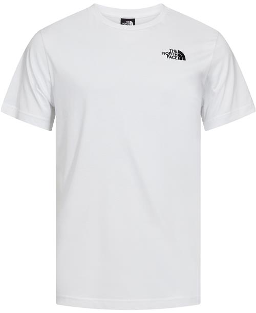 The North Face M Vertical SS TEE TNF White Mand Hvid Kortærmede T-shirts Str L - Bomuld hos Magasin