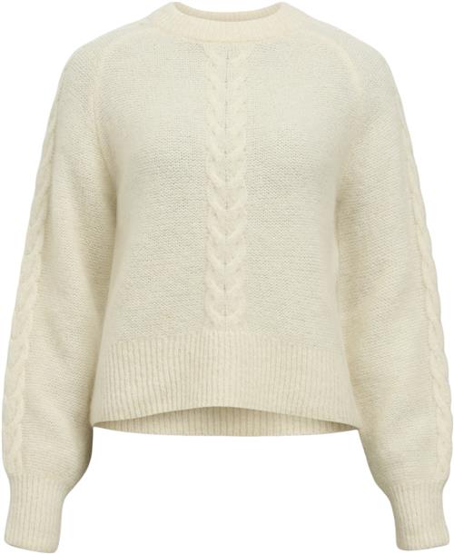 Object Objnete LO Knit Pullover Noos Kvinde Sandshell/melange Toppe Loose Fit Str XL - hos Magasin