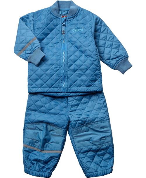 CeLaVi Basic Thermal set Solid Str 80 - Blue Termosæt- & Dragter hos Magasin