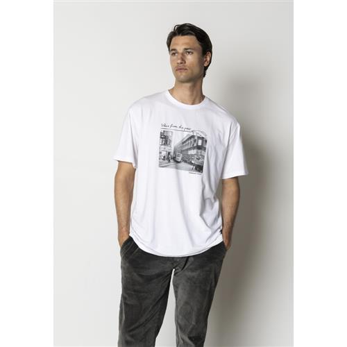 Clean Cut Copenhagen Old Copenhagen Tshirt Mand White Kortærmede T-shirts Str XL - Bomuld hos Magasin