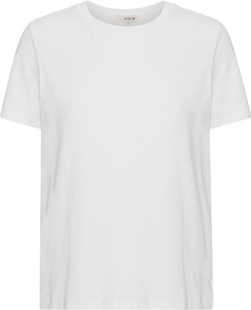 A-VIEW Stabil top s/s Kvinde White Kortærmede T-shirts Str XS - hos Magasin