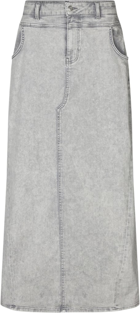 Lollys Laundry Tmeryll Maxi Skirt Kvinde Grey Maxi Nederdele Str L - Denim hos Magasin