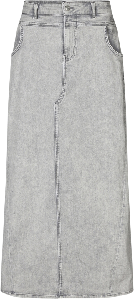 Lollys Laundry Tmeryll Maxi Skirt Kvinde Grey Maxi Nederdele Str XXL - Denim hos Magasin