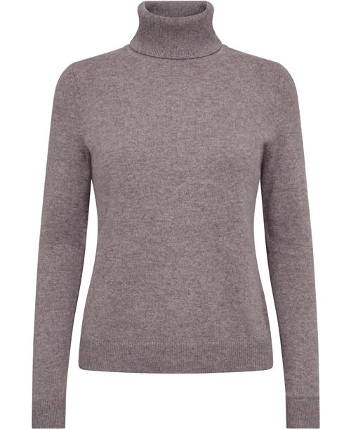 Christian Berg Kkarita ML - 100 Cashmere Kvinde Taupe Mel Sweaters Str S Cashmere - hos Magasin