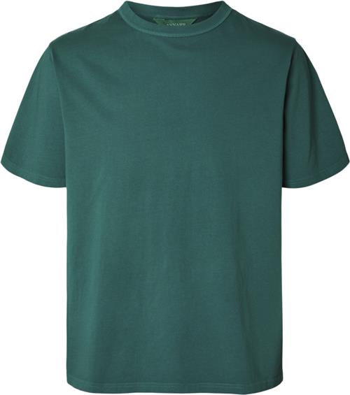 Se Annarr Anrro Garment DYE SS Oneck TEE Mand Verdant Green Kortærmede T-shirts Str M - hos Magasin ved Magasin