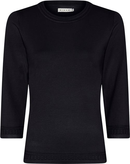 Micha BB Jumper_ BB Viscose Knit Kvinde Navy Sweaters Str L - hos Magasin