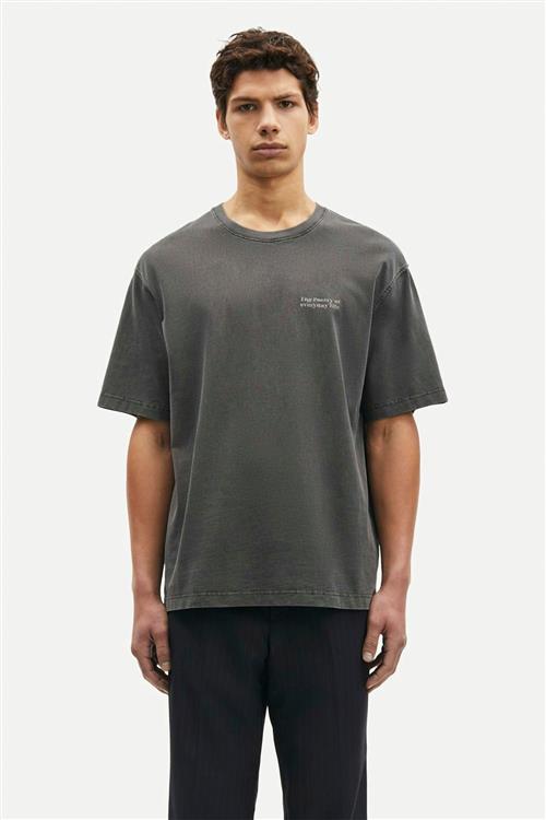 Samsøe Samsøe Sapoetry Tshirt 14508 Kvinde Black Zen Toppe Str L - hos Magasin