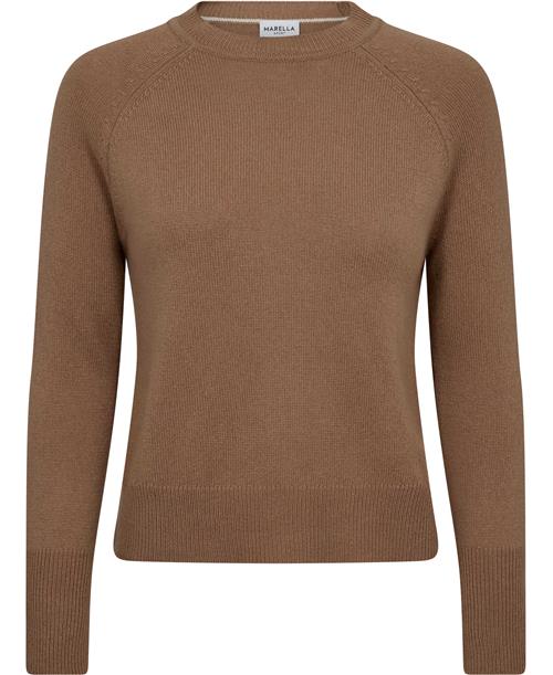 Marella Cutter Kvinde Camel Sweaters Str XL - Uld hos Magasin