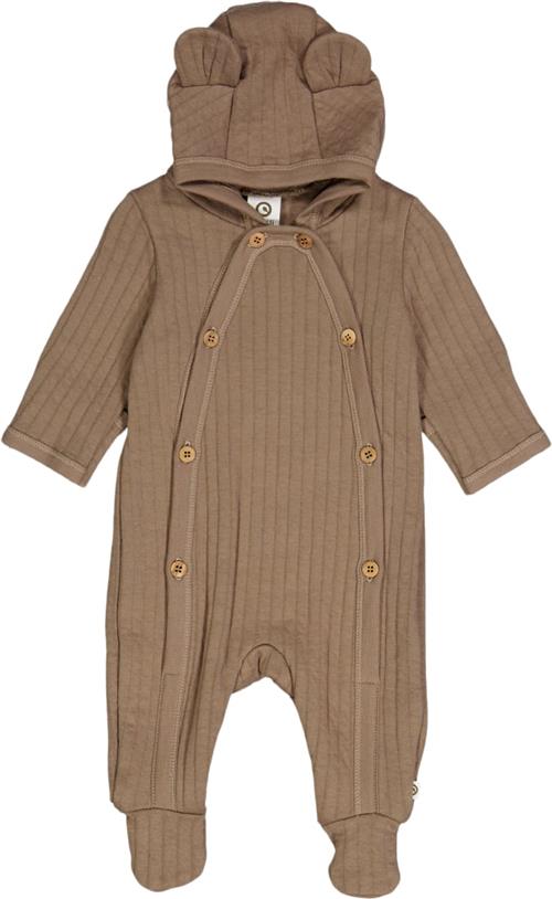 Müsli by Green Cotton Cotton Quilt Bodysuit Str 68 - Walnut Heldragter Bomuld hos Magasin