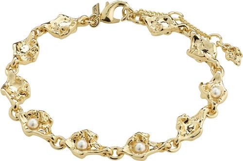 Se Pilgrim Inaya Recycled Bracelet Goldplated one size - Kædearmbånd Med Vedhæng hos Magasin ved Magasin