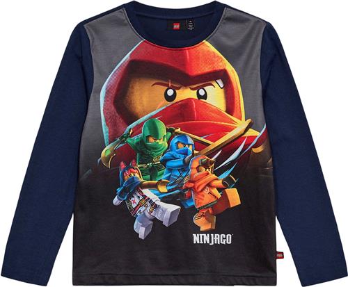 LEGO kidswear/LEGO børnetøj Lwtano 619 T-shirt L/S Str 128 cm - Blå Bluser hos Magasin