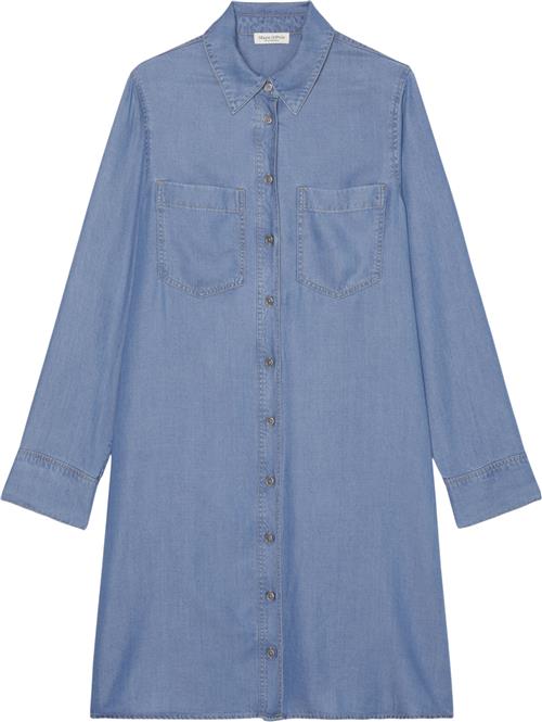 Marc O’Polo Dress, Shirt Dress, Hline, Long sl Kvinde Washed Sky Midi Kjoler Str 40 - hos Magasin