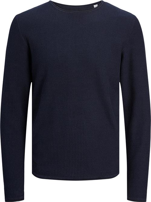 Se Jack & Jones Jjecooper Knit Crew Neck Noos Mand Mood Indigo Sweaters Str L - hos Magasin ved Magasin