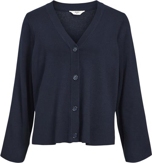 Se Object Objester L/S Cardigan Noos Kvinde Sky Captain/col Cardigans Regular Fit Str XS - hos Magasin ved Magasin