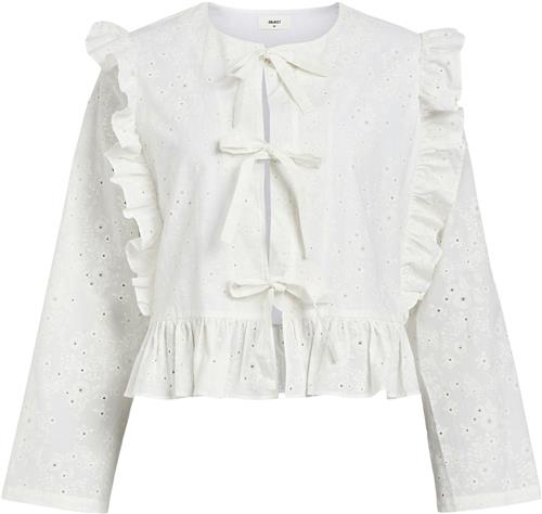 Object Objcilie L/S TOP DIV Kvinde Cloud Dancer Toppe Str 38 - hos Magasin