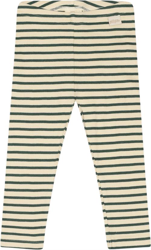 Se PETIT PIAO Legging Modal Striped Str 86 cm - Emerald Green/dar Leggings Bomuld hos Magasin ved Magasin