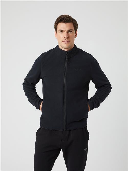 Se Björn Borg Borg Full ZIP Fleece Mand Black Fleece Str S - hos Magasin ved Magasin