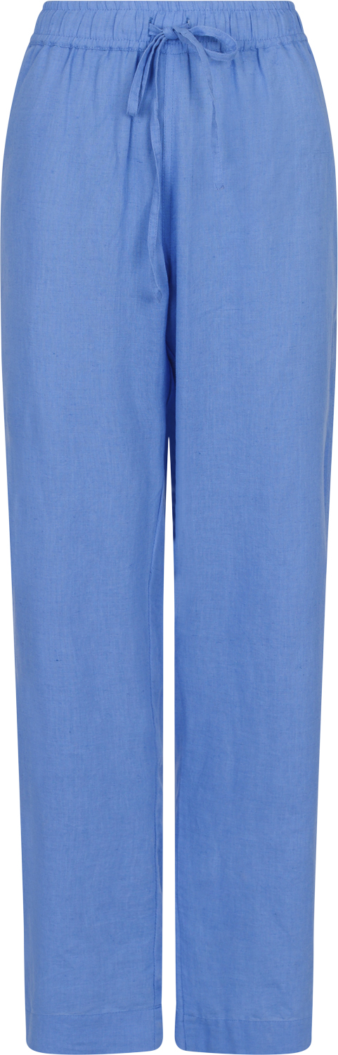 Neo Noir Sonar Linen Pants Kvinde Dusty Blue Hørbukser Str 40 - hos Magasin