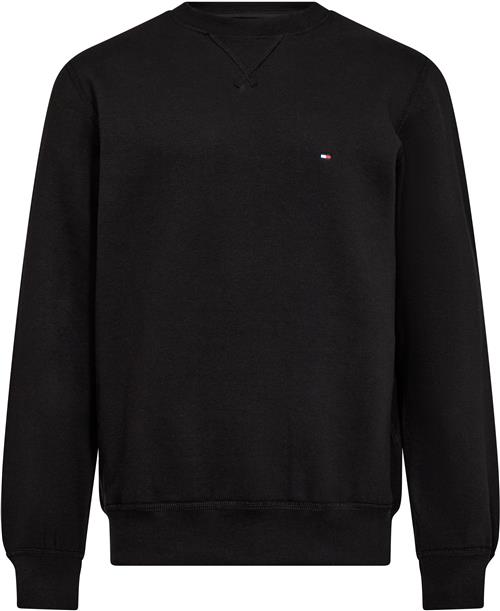 Se Tommy Hilfiger Essential Fleece Crewneck Mand Black Fleece Str M - hos Magasin ved Magasin