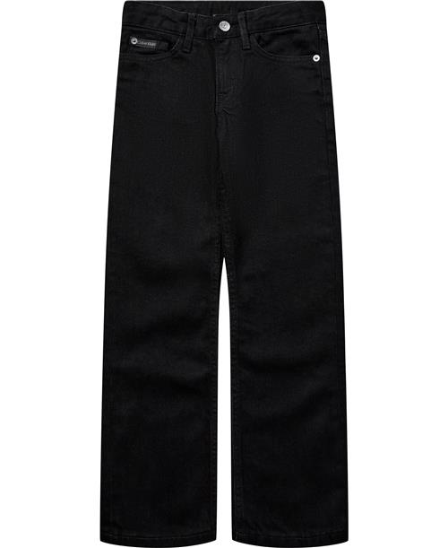 Calvin Klein MR Straight Clean Black RGD DNM Str 12 - Clean Black Rgd Jeans hos Magasin