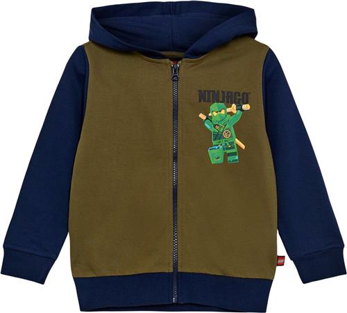 LEGO kidswear/LEGO børnetøj Lwscout 607 Sweatshirt Str 128 cm - Dark Khaki Sweatshirts hos Magasin