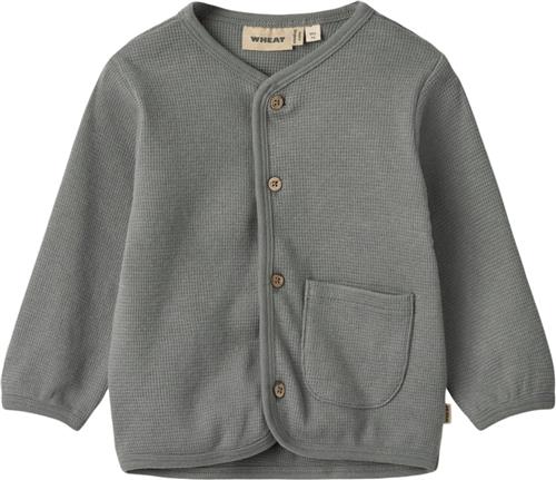 Se Wheat Sweat Cardigan Toto Str 62/3m - Stormy Blue Sweatshirts Bomuld hos Magasin ved Magasin