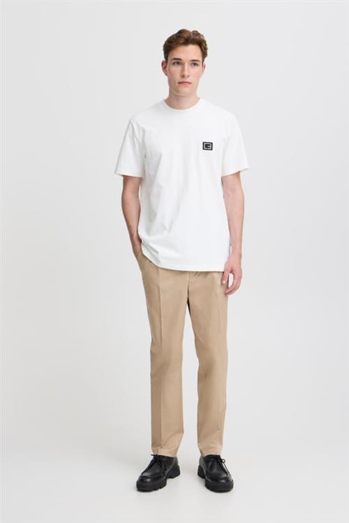 Casual Friday Cfmarc Performance Pants With Pleat Mand Silver Mink Chinos Relaxed Fit Str 33/32 - hos Magasin