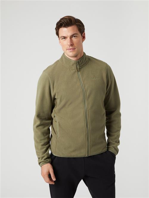 Se Björn Borg Borg Full ZIP Fleece Mand Deep Lichen Green Fleece Str S - hos Magasin ved Magasin