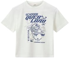 Sofie Schnoor Tshirt Str 8 år / 128 cm - Snow White Kortærmede T-shirts hos Magasin