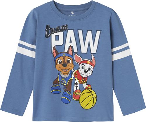 Name It Nmmjobs Pawpatrol LS TOP Cplg Str 110 - Coronet Blue Langærmede T-shirts hos Magasin