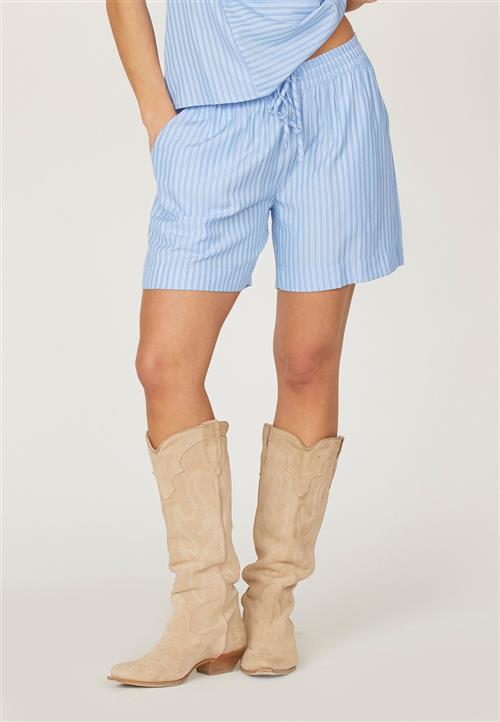 SisterS Point Ellasho11 Kvinde Blue Stripe Casual Shorts Str XS - hos Magasin