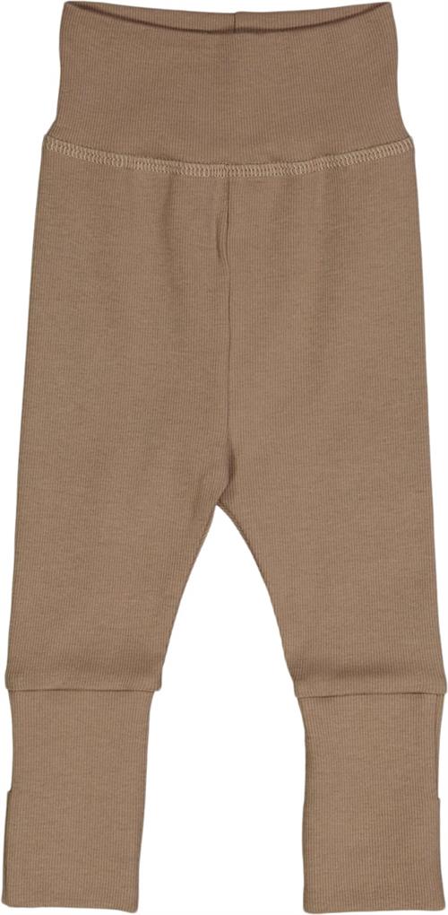 Se Müsli by Green Cotton Rib Pants Str 68 - Walnut Bukser Bomuld hos Magasin ved Magasin