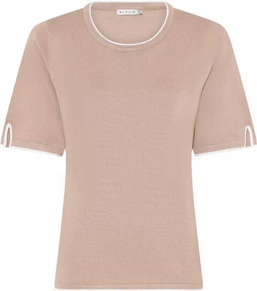 Micha BB Jumper_ Bbviscoseknitw.Edge Kvinde Camel Kortærmet Strik Str S - hos Magasin