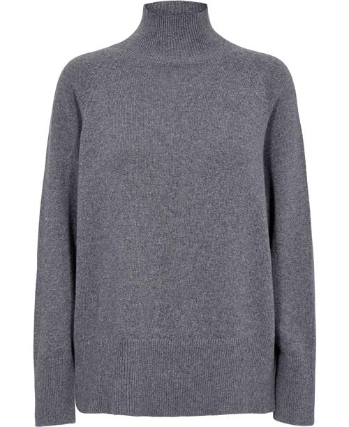 Marella Falange Kvinde Medium Grey Rullekraver Str M - Uld hos Magasin