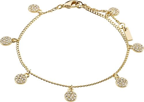 Se Pilgrim Chayenne Recycled Crystal Bracelet Goldplated one size - Kædearmbånd Med Vedhæng hos Magasin ved Magasin