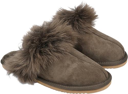 Se Lovelies Vigra Shearling Slippers Kvinde Army Hjemmesko Str 40 - Uld hos Magasin ved Magasin