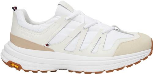 Tommy Hilfiger M Runner Tech Knit Mand White Sneakers Str 44 - hos Magasin