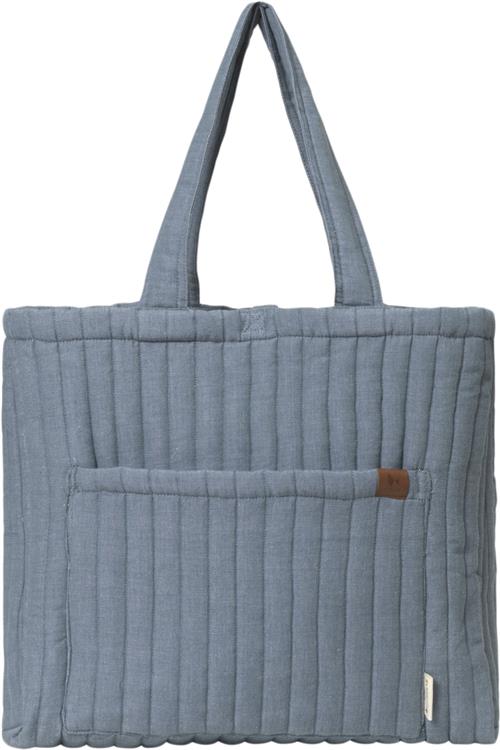 Fabelab Quilted Tote Bag Chambray Blue Spruce - Blue Spruce Pusletasker & -Tilbehør Bomuld hos Magasin