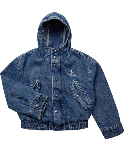 Calvin Klein Denim Hooded Jacket Str 14 år Denim - 1a4 Jeans hos Magasin