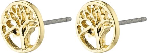 Se Pilgrim Iben Recycled Treeof-life Ørestikker Gold-plated One size - Ørestikker Træ hos Magasin ved Magasin