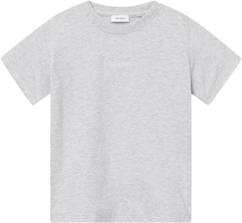 Les Deux Dexter Tshirt Kids Str 134/140 - Snow Melange Kortærmede T-shirts hos Magasin