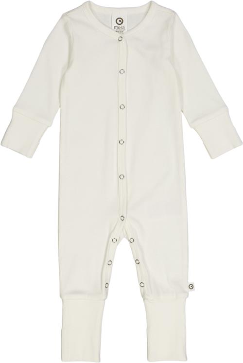 Müsli by Green Cotton Rib Bodysuit Str 44 - Balsam Cream Heldragter Bomuld hos Magasin