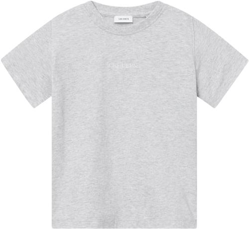 Les Deux Dexter Tshirt Kids Str 122/128 - Snow Melange Kortærmede T-shirts hos Magasin