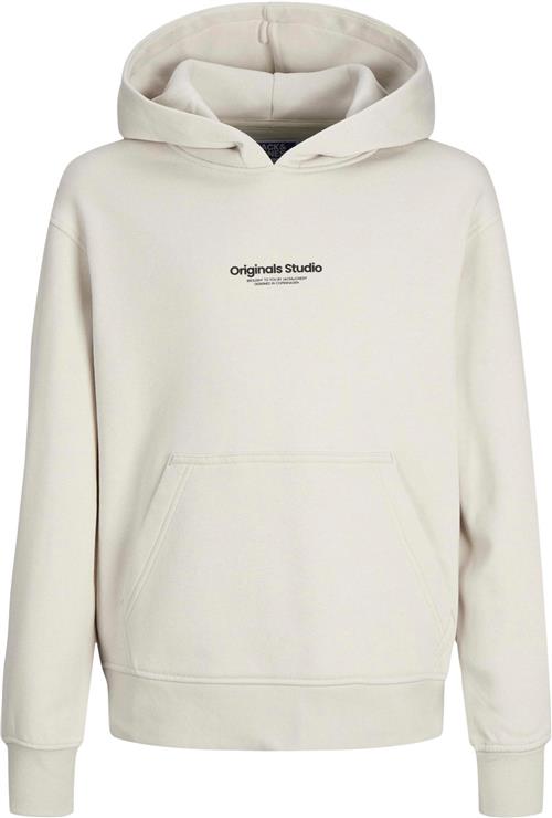 Jack & Jones Jorvesterbro Sweat Hood Noos JNR Str 152 - Moonbeam/loose Sweatshirts hos Magasin