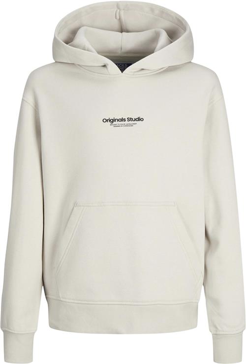 Jack & Jones Jorvesterbro Sweat Hood Noos JNR Str 164 - Moonbeam/loose Sweatshirts hos Magasin