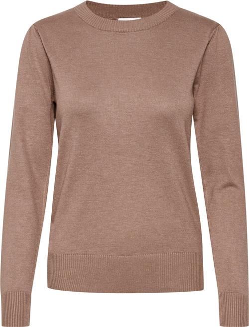 Saint Tropez Milasz Pullover Kvinde Antler Melange Sweaters Regular Fit Str L - hos Magasin